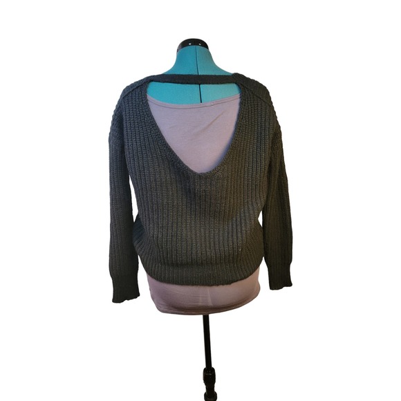 Express Cropped Black Sweater‎ Womens Size S - Picture 3 of 6